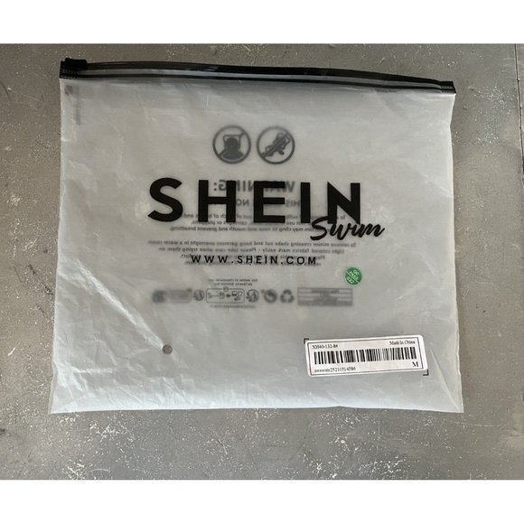 SHEIN Woman’s 2 Piece Bathing Suit Bikini Tank Floral & Solid Print New Medium - Picture 8 of 8